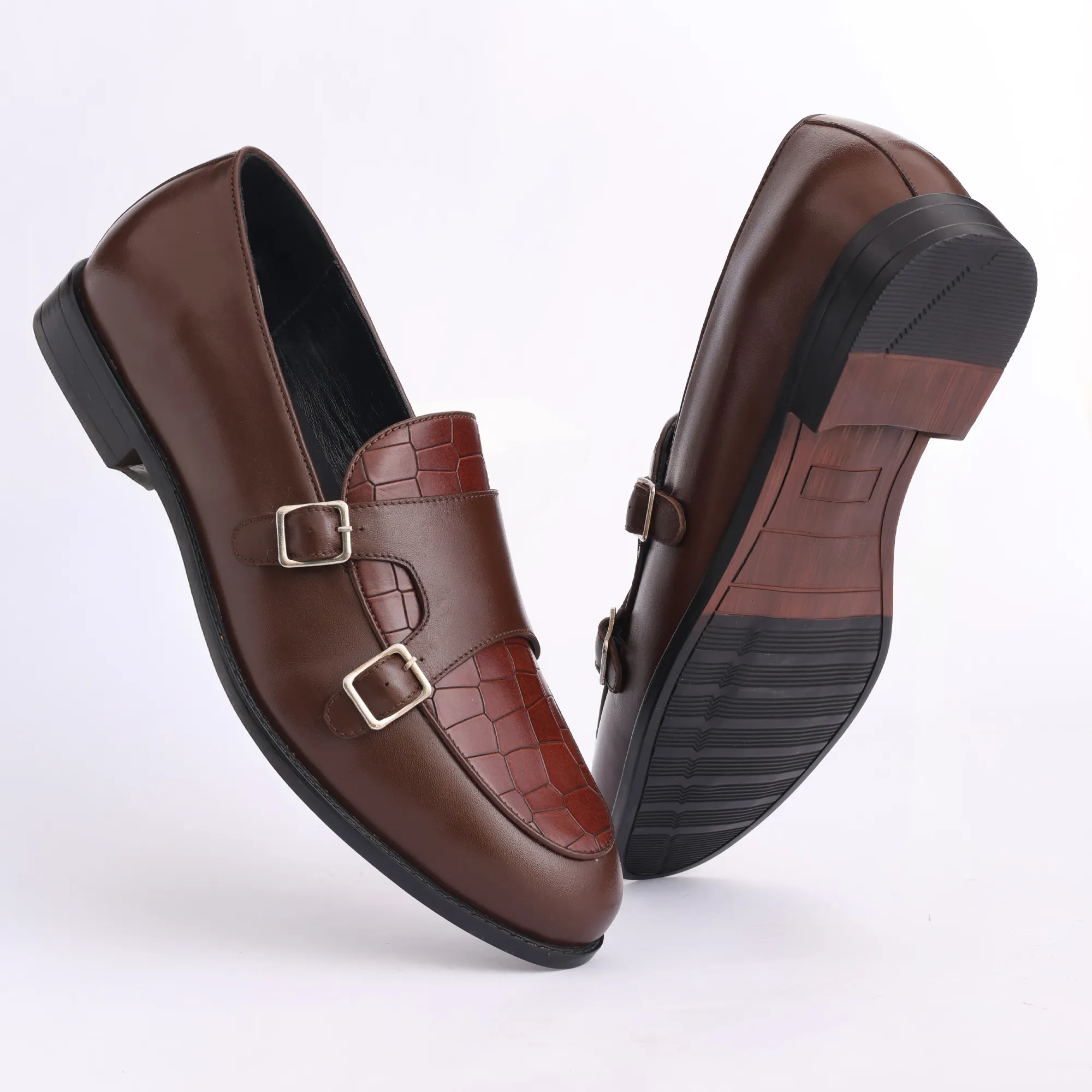 SHUNOX Monk Strap shoes | premium Leather